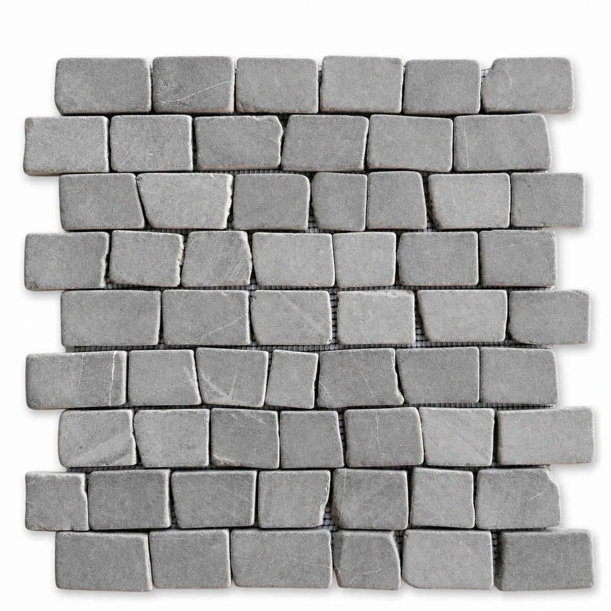 Grey Marble Cubic Brick Mosaic