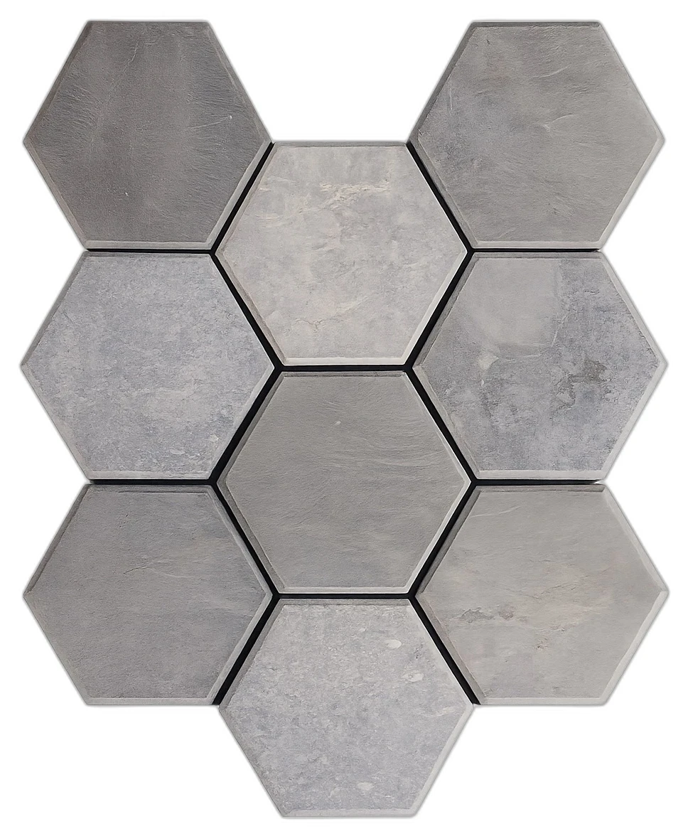 Hexagon Grey Marble