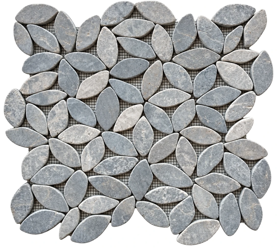 Marble Mosaic Flower Design Cappuccino