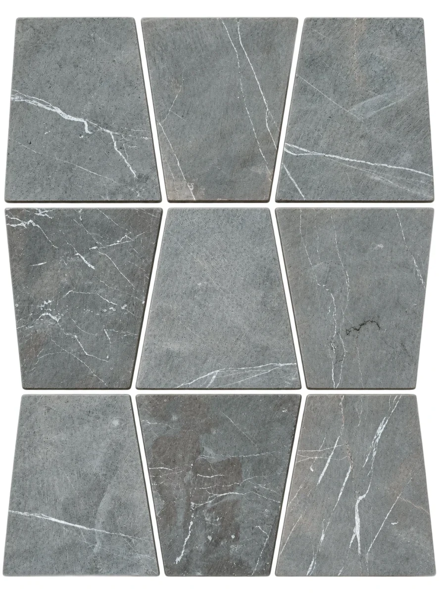 Zelige Stacked Grey Marble
