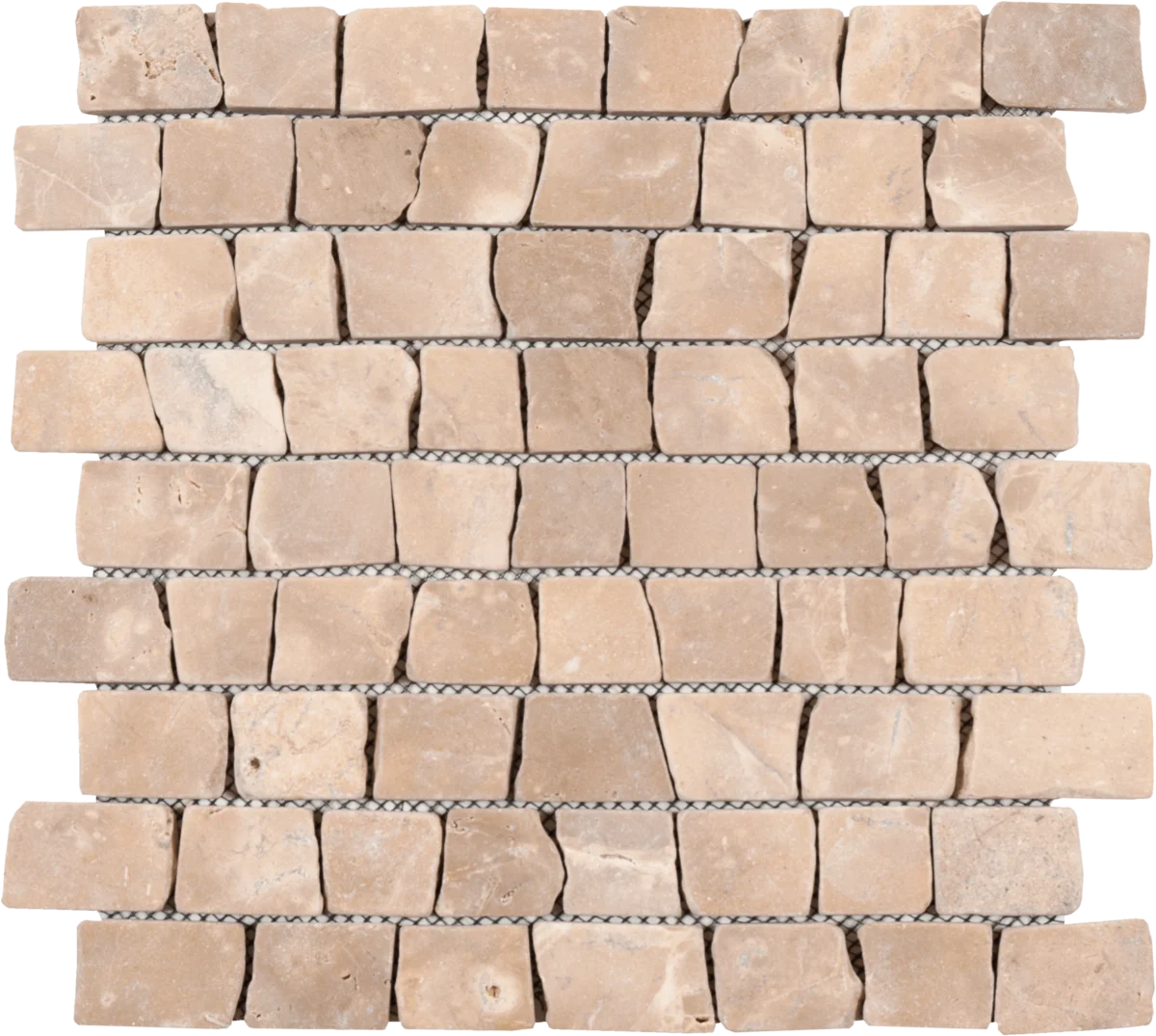 Cappuccino Marble Cubic Brick Mosaic