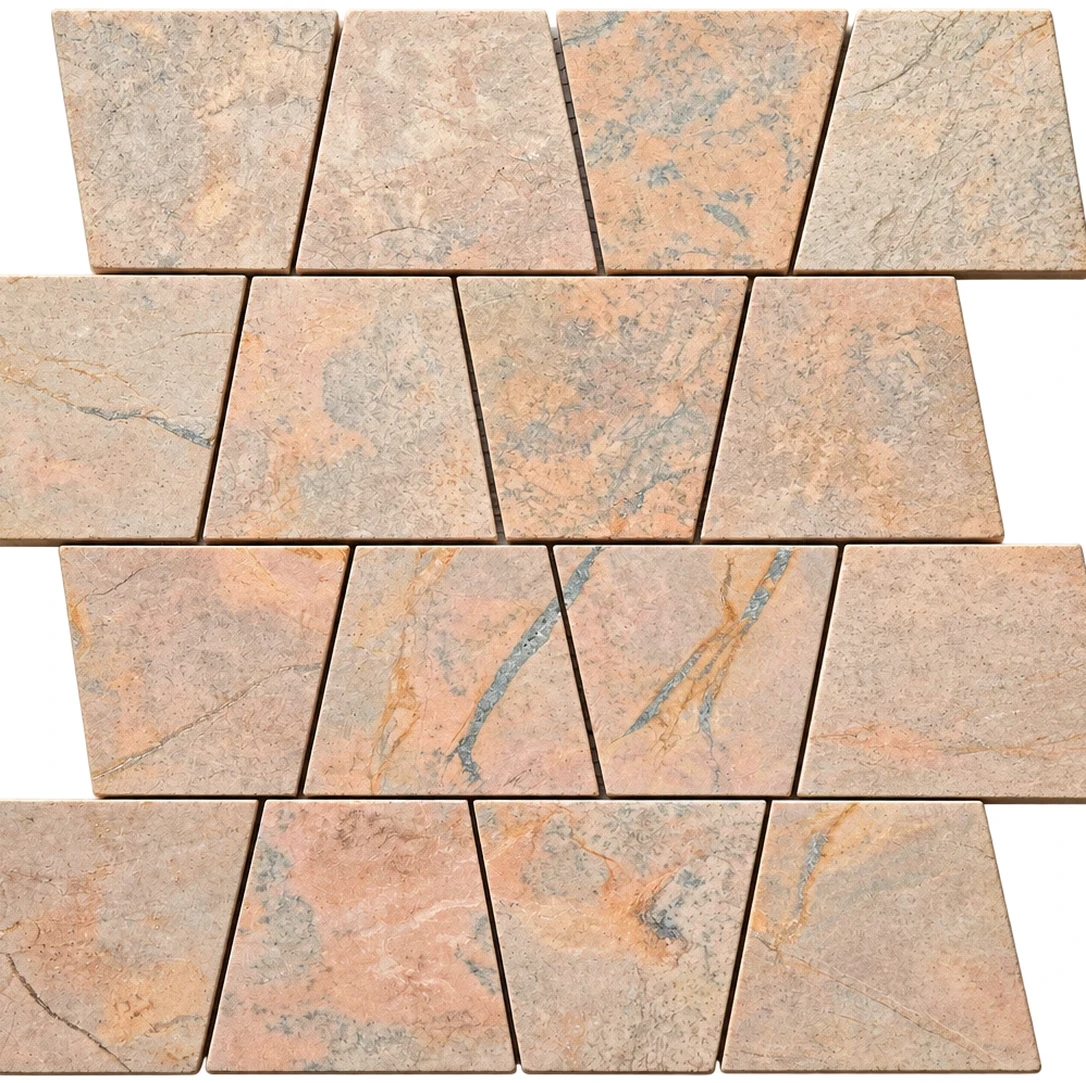 Zellige Offset Red Marble
