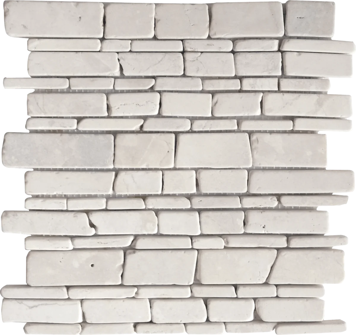 White Flat Stick Marble 3-2-1