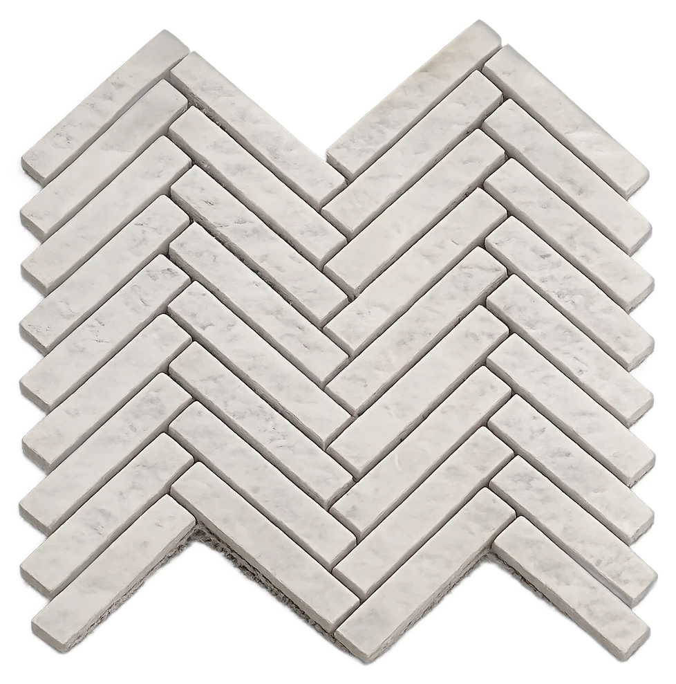 Herringbone 2×10 White Creme