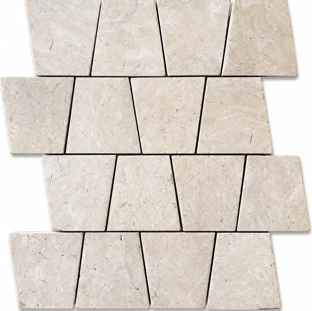 Zelige Offset White Marble