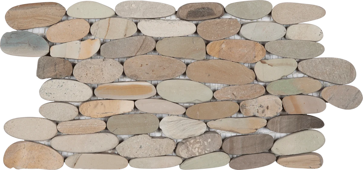 Slice Mixed Beige & Tan Pebble XL
