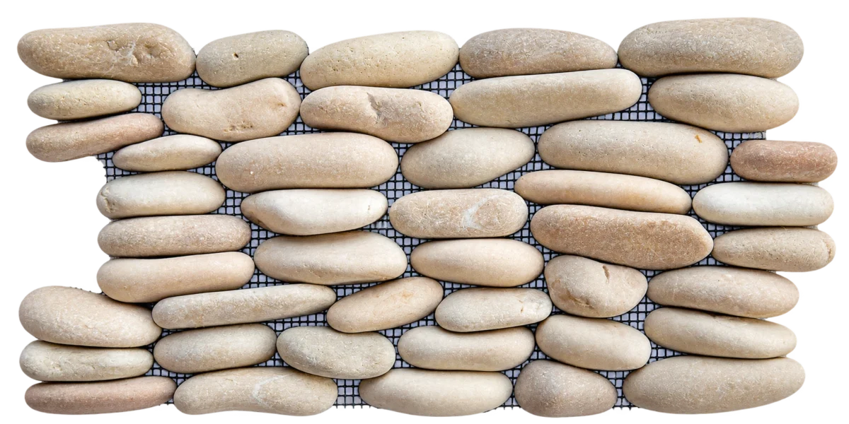 Standing Beige Pebble Interlocking
