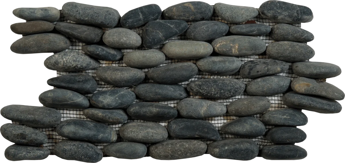 Standing Black Pebble Interlocking
