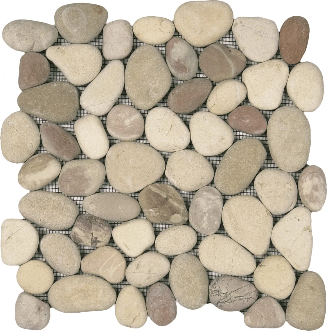 Calibrated Mix White, Calakaberry & Beige Rectified Pebble