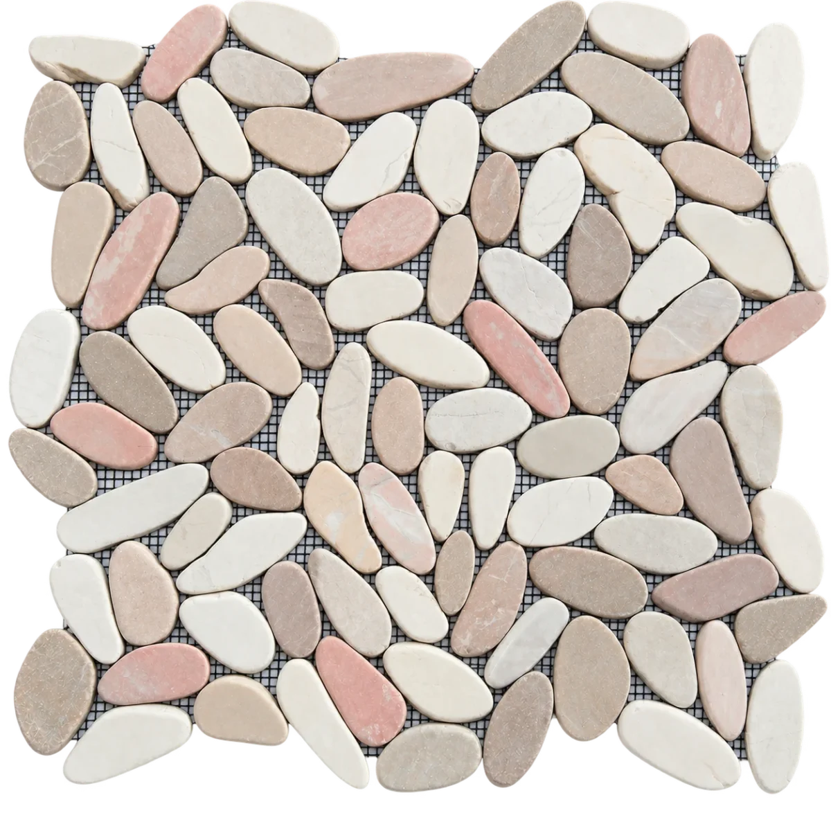 Mix Slice Beige, Calakaberry & White Pebble