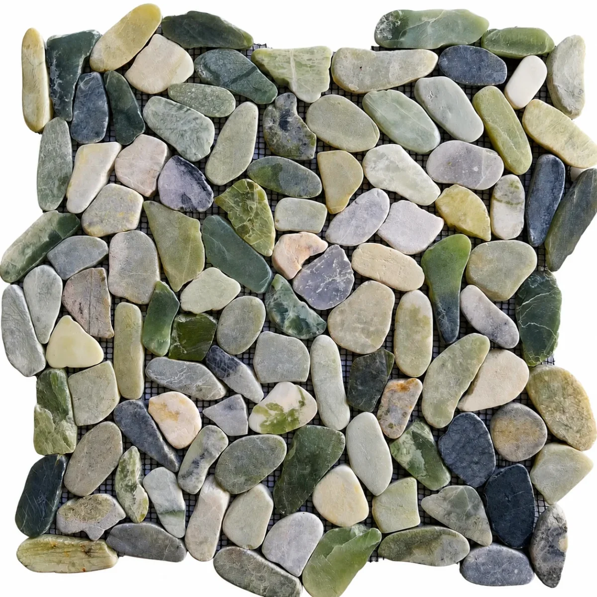 Slice Crystal Green Semi-Precious Pebble