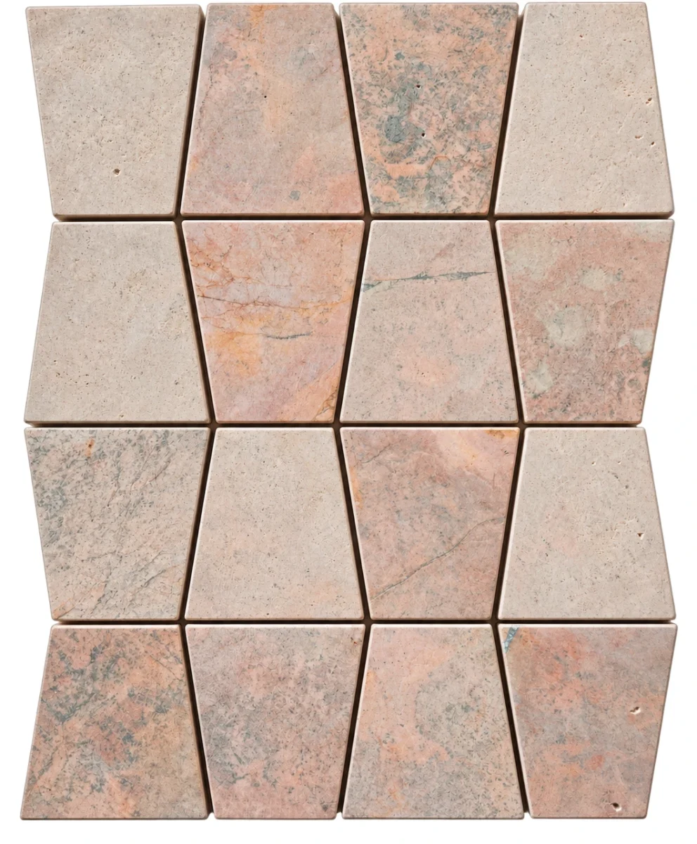 Zellige Stacked Red Marble